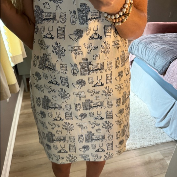 Clover + Bee Auburn print yoke tie dress - Picture 10 of 11